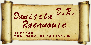 Danijela Račanović vizit kartica